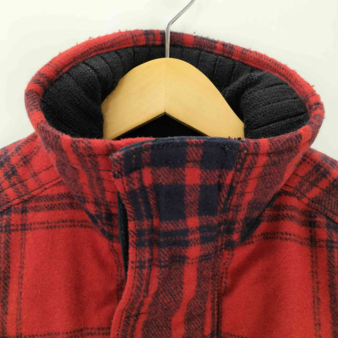 アバクロンビーアンドフィッチ Abercrombie & Fitch チェック柄 ウール ジャケット メンズ import:M