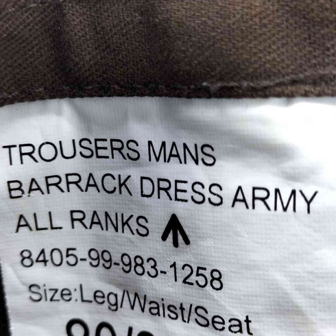 TROUSERS MANS BARRACK DRESS ARMY メンズ Leg