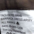 TROUSERS MANS BARRACK DRESS ARMY メンズ Leg