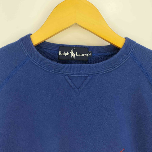 ラルフローレン RALPH LAUREN ポニー刺繍 ラグラン コットン クルーネックスウェット レディース import:M