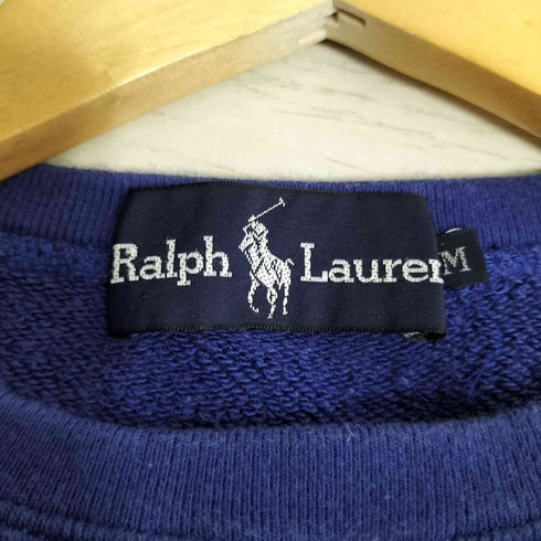 ラルフローレン RALPH LAUREN ポニー刺繍 ラグラン コットン クルーネックスウェット レディース import:M