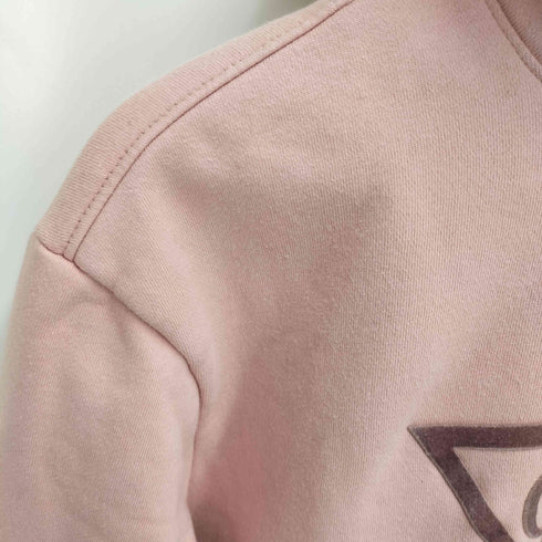 ゲス GUESS アイコン ロゴ フロッキー プリント プル―オーバー パーカー メンズ import:XL