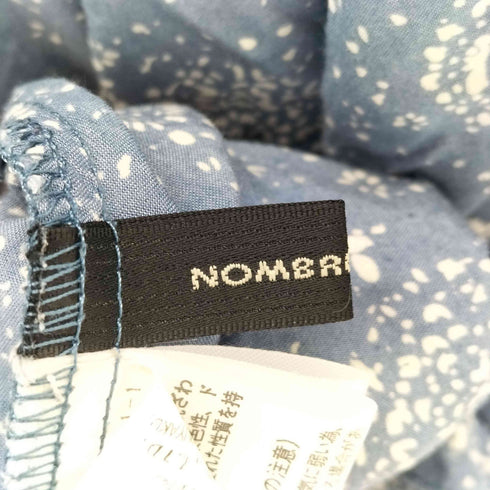 ノンブルアンペール NOMBRE IMPAIR レーヨン ノースリーブシャツカットソー レディース FREE