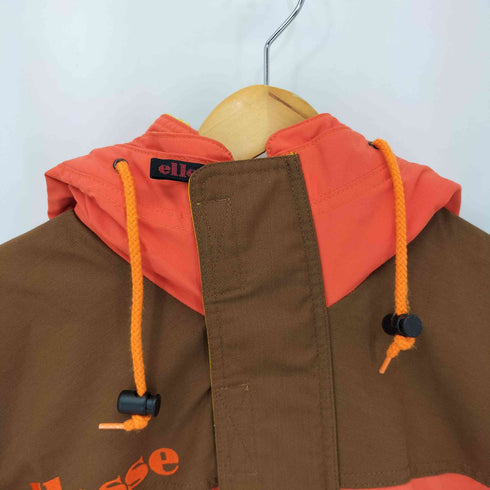 エレッセ ellesse 90S 刺繍ロゴ 裏地フリース アノラック スキージャケット メンズ import:M