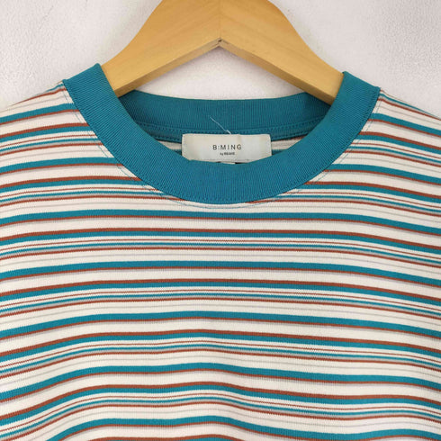 ビーミングバイビームス B:MING by BEAMS ヘビーウェイト ボーダー クルーネックカットソー メンズ JPN:M