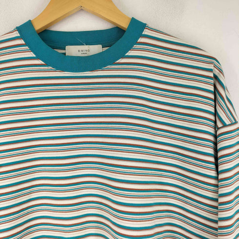 ビーミングバイビームス B:MING by BEAMS ヘビーウェイト ボーダー クルーネックカットソー メンズ JPN:M