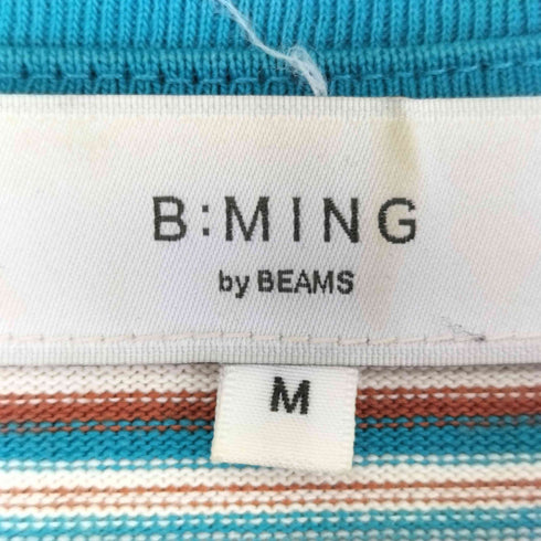 ビーミングバイビームス B:MING by BEAMS ヘビーウェイト ボーダー クルーネックカットソー メンズ JPN:M
