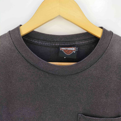 ハーレーダビッドソン HARLEY-DAVIDSON メキシコ製 ALSTYLEボディ 新横浜 プリント Tシャツ メンズ import:M