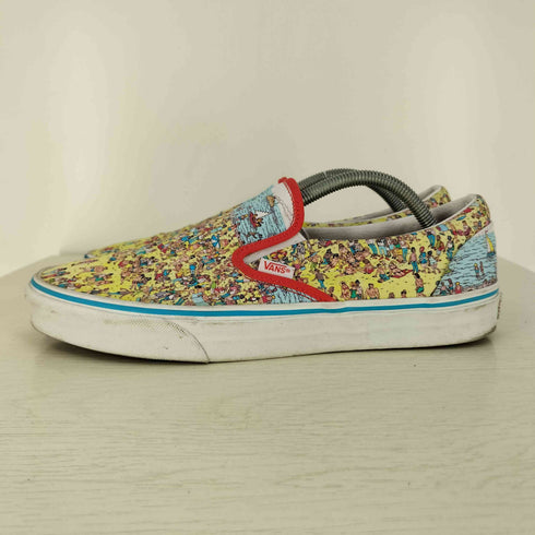 バンズ VANS キャラクター プリント 総柄 スリッポン メンズ JPN:28.5