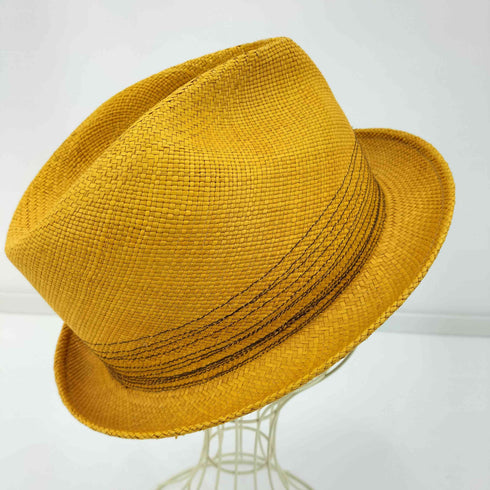 San Francisco Hat サンフランシスコハット ステッチリボン パナマハット 中折れ ストローハット メンズ L-XL