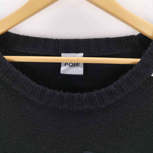 south pole ワッペンデザイン ニット メンズ JPN:L