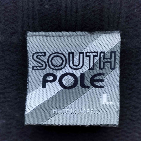 south pole ワッペンデザイン ニット メンズ JPN:L