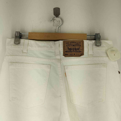 リーバイス Levis 90S 550 ホワイトデニムパンツ ボタン裏575 USA製 メンズ 33/32
