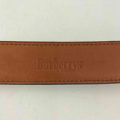 バーバリーズ BURBERRYS クロコ型押し レザーベルト メンズ