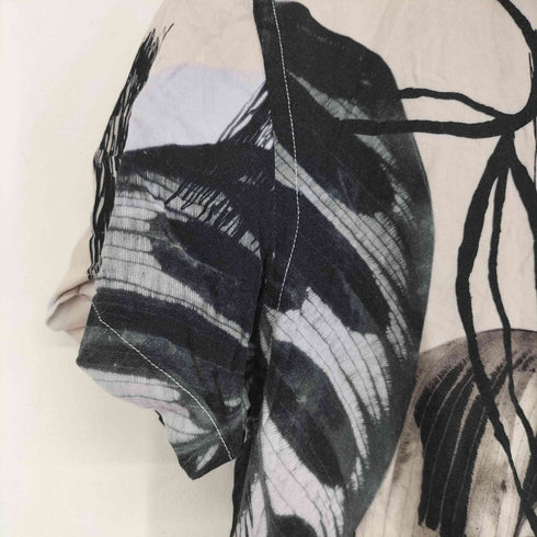ザラ ZARA 総柄 S/S レーヨンシャツ メンズ import:M