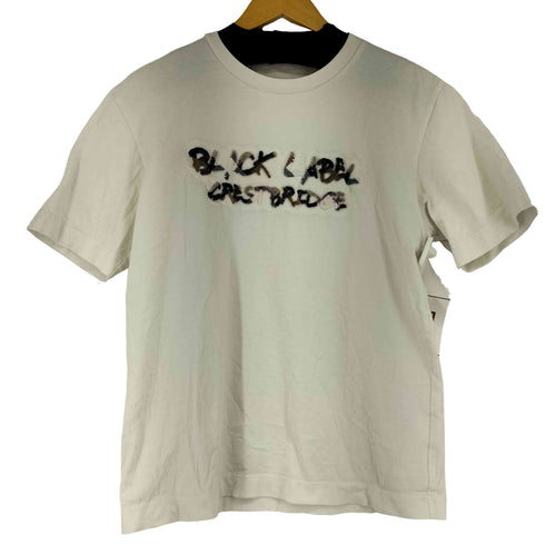 ブラックレーベルクレストブリッジ BLACK LABEL CRESTBRIDGE フロントフロッキーロゴ S/S Tシャツ メンズ import:M