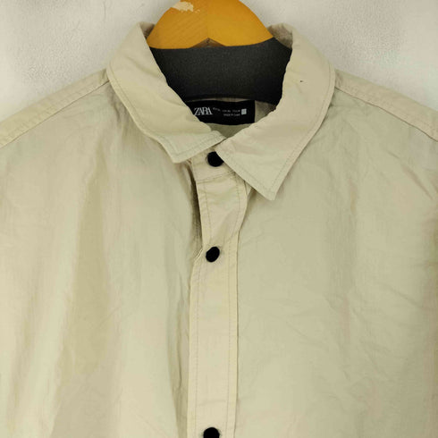 ザラ ZARA S/S ナイロンシャツ メンズ import:XL