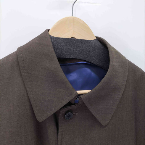 ランバンコレクション LANVIN COLLECTION 比翼ウールステンカラーコート メンズ