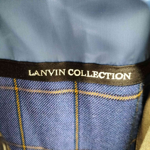 ランバンコレクション LANVIN COLLECTION 比翼ウールステンカラーコート メンズ