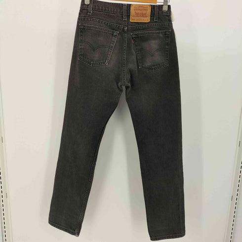 リーバイス Levis 505 ボタン裏525 先染め テーパード ブラック デニム パンツ メンズ W30/L32