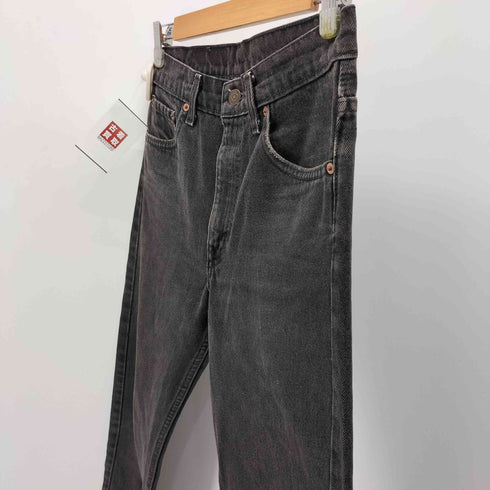 リーバイス Levis 505 ボタン裏525 先染め テーパード ブラック デニム パンツ メンズ W30/L32