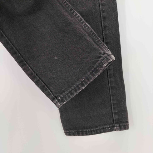 リーバイス Levis 505 ボタン裏525 先染め テーパード ブラック デニム パンツ メンズ W30/L32