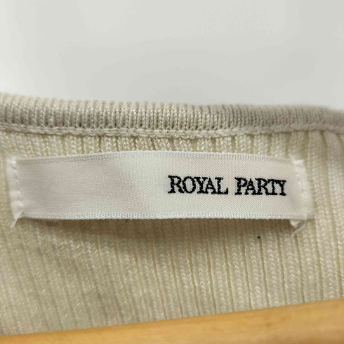 ロイヤルパーティー ROYAL PARTY 24SS タックカシュクールタイトニットワンピース レディース FREE