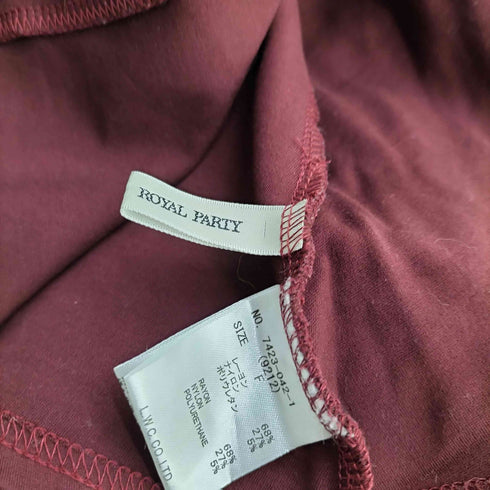 ロイヤルパーティー ROYAL PARTY 22AW パフスリーブカットマーメイドワンピース レディース FREE