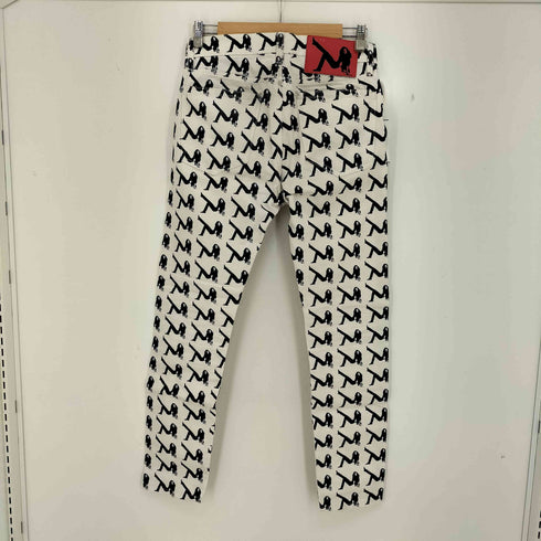 カルバンクライン CALVIN KLEIN ES.1978 NARROW 総柄 スリムデニム メンズ W28/L32