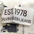 カルバンクライン CALVIN KLEIN ES.1978 NARROW 総柄 スリムデニム メンズ W28/L32