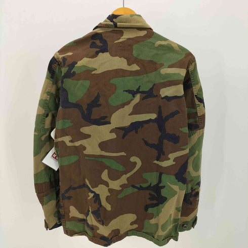 ユーエスアーミー U.S. ARMY 80S COAT COMBAT CAMOUFLAGE ウッドランドカモ マルチポケット シャツジャケット メンズ