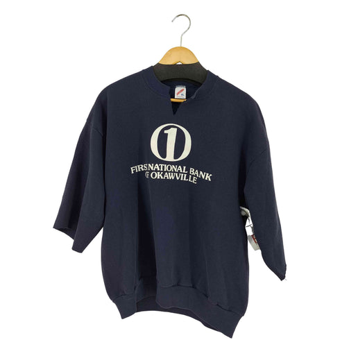 ジャージーズ JERZEES USA製 first national bank of okawville リメイク S/S クルーネックスウェット メンズ import:XL