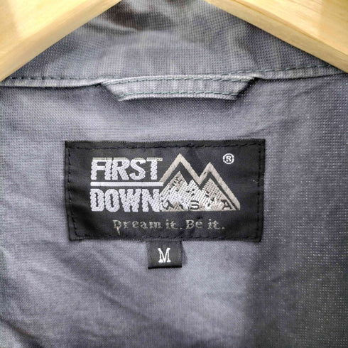 ファーストダウン FIRST DOWN 90s-00s テック マルチポケット ベスト 裾ドローコード メンズ JPN:M