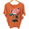 ヴィヴィアンウエストウッドレッドレーベル Vivienne Westwood RED LABEL 裾 オーブ刺繍 フラワー プリント S/S カットソー レディース import:M