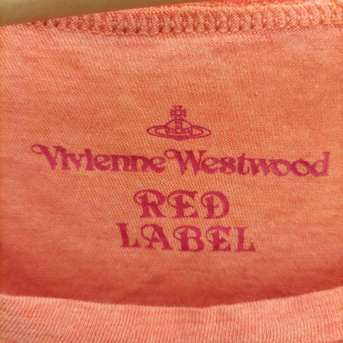 ヴィヴィアンウエストウッドレッドレーベル Vivienne Westwood RED LABEL 裾 オーブ刺繍 フラワー プリント S/S カットソー レディース import:M
