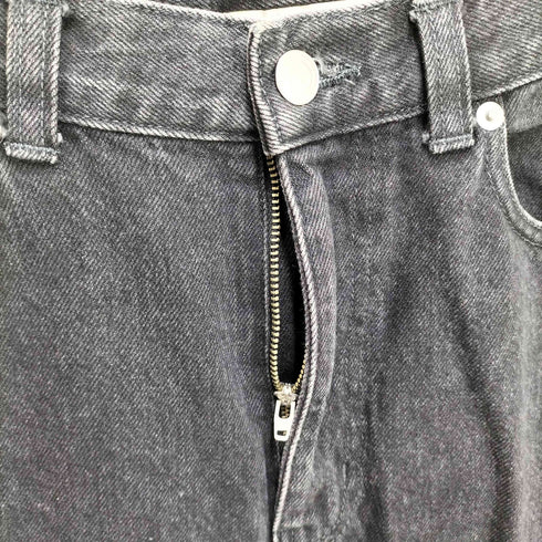 マカフィー MACPHEE 20AW コットン ブラック デニム セミワイド パンツ レディース JPN:36