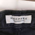 マカフィー MACPHEE 20AW コットン ブラック デニム セミワイド パンツ レディース JPN:36