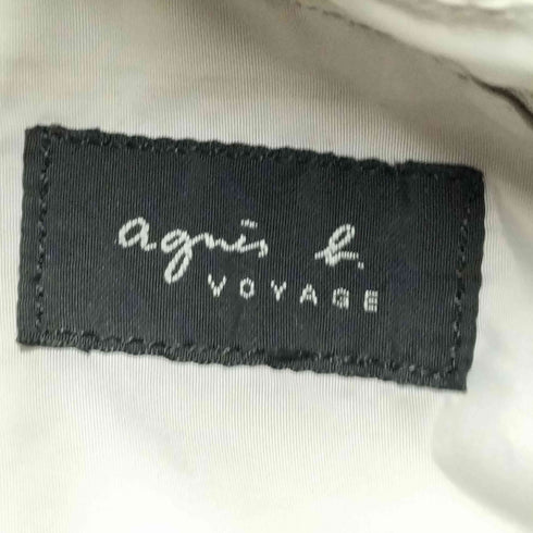 アニエスベーボヤージュ agnes b. VOYAGE b ロゴ 刺繍 エナメル PVC ハンドバッグ レディース