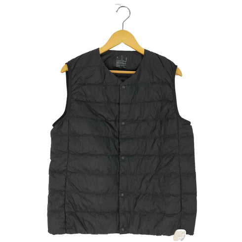 ムジルシリョウヒン 無印良品 再生ナイロン軽量ノーカラーダウンベスト メンズ JPN:XL