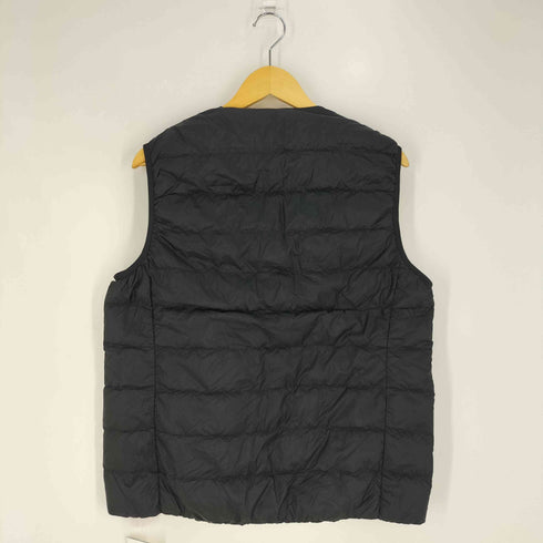 ムジルシリョウヒン 無印良品 再生ナイロン軽量ノーカラーダウンベスト メンズ JPN:XL