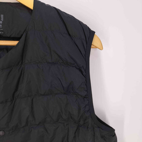 ムジルシリョウヒン 無印良品 再生ナイロン軽量ノーカラーダウンベスト メンズ JPN:XL