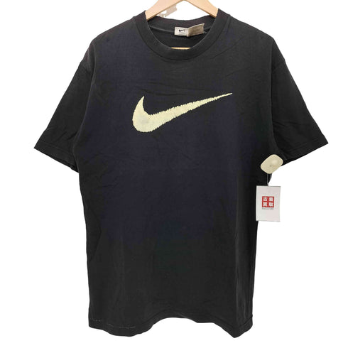 ナイキ NIKE 90-2000s 白タグ ロゴプリント ショートスリーブクルーネックTシャツ メンズ import:L
