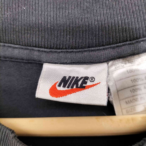 ナイキ NIKE 90-2000s 白タグ ロゴプリント ショートスリーブクルーネックTシャツ メンズ import:L