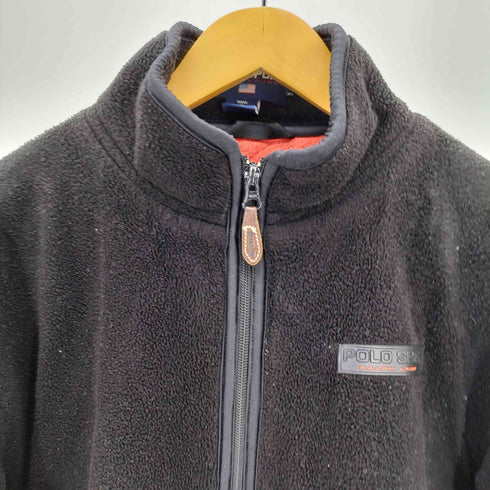 ポロスポーツラルフローレン POLO SPORT RALPH LAUREN 90S ロゴシリコン ジップアップ フリース ジャケット メンズ import:L