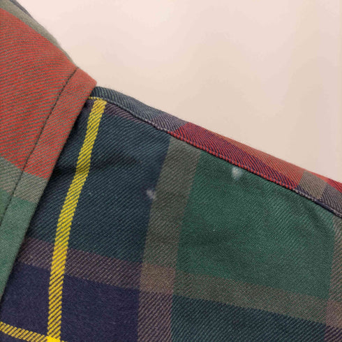 ラルフローレン RALPH LAUREN ポニー刺繍 チェック柄 ボタンダウン L/S シャツ メンズ import:S