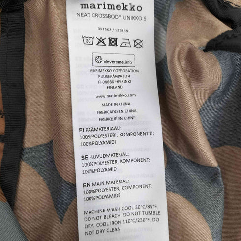 マリメッコ marimekko NEAT CROSSBODY UNIKKO S ウニッコショルダーバッグ S レディース