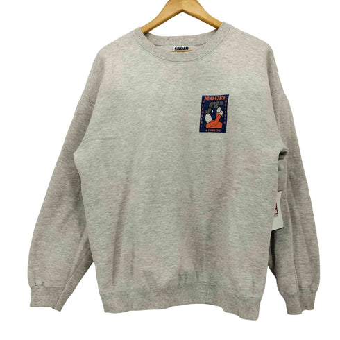 90‐00S GILDANボディ 企業ロゴプリント 裏起毛 クルーネック スウェット メンズ import:L