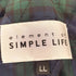 エレメントオブシンプルライフ element of simple life 裏地ブラックウォッチ キルティング 比翼 コート メンズ LL