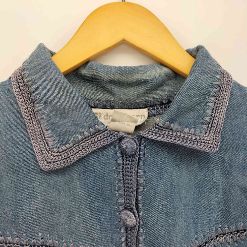 ドレスバーン DRESSBARN フリンジデザイン 刺繍 デニム ジャケット レディース 14W