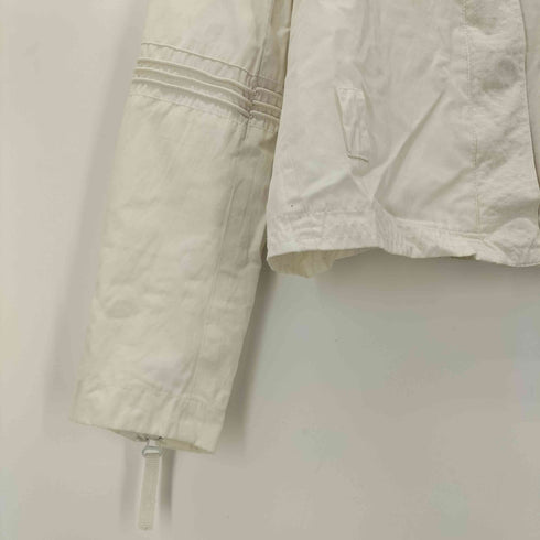 HANSELL エポレット 袖ジップ 比翼 ジャケット レディース import:M